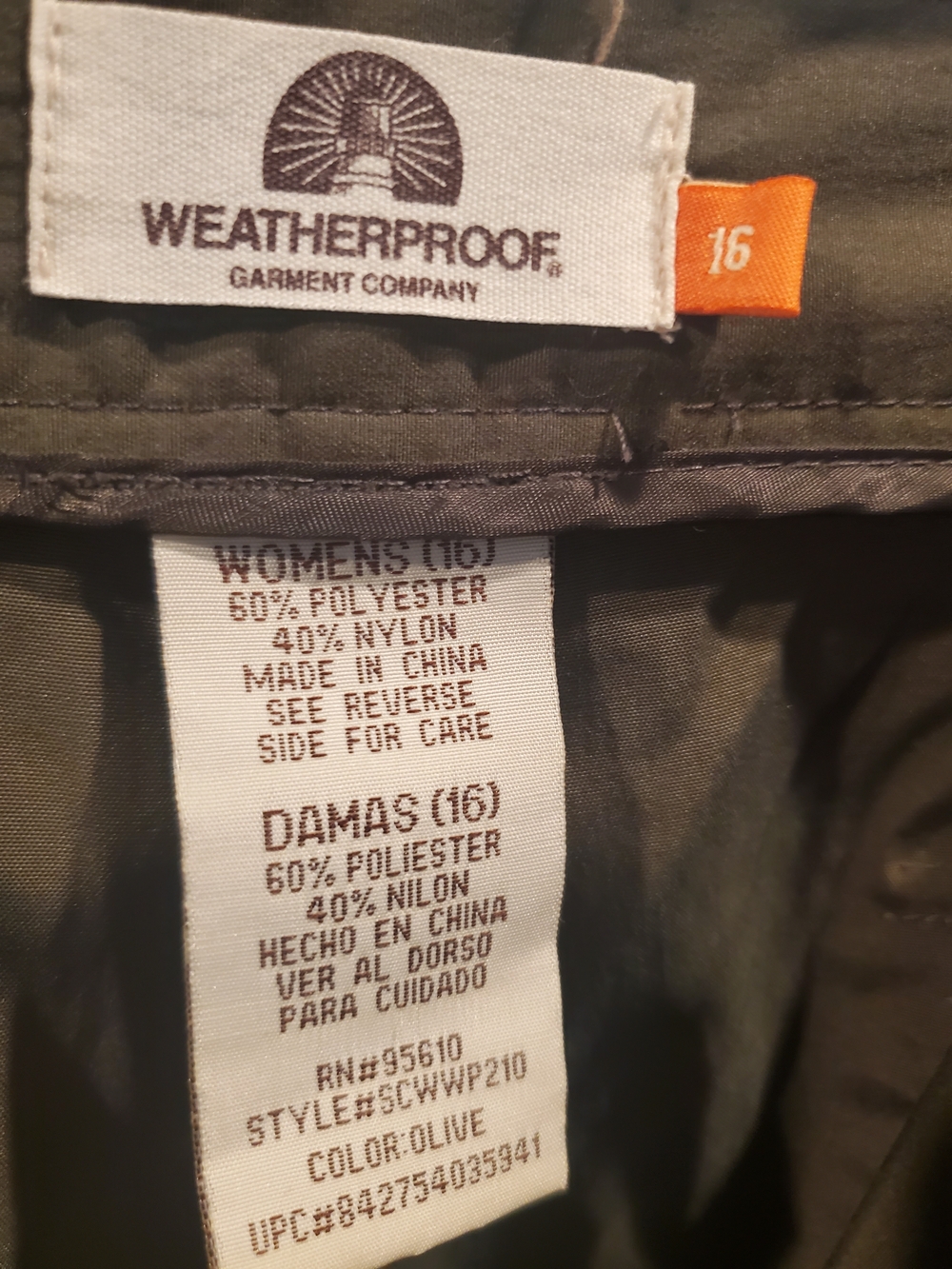Weatherproof Olive Roll-Cuff Bermuda Shorts - Picture 4 of 5